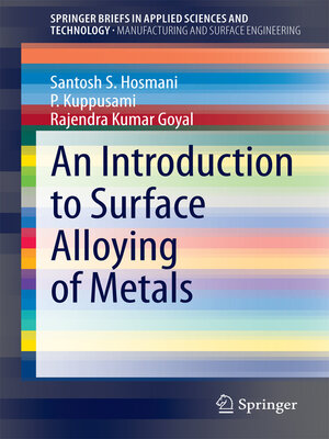 cover image of An Introduction to Surface Alloying of Metals